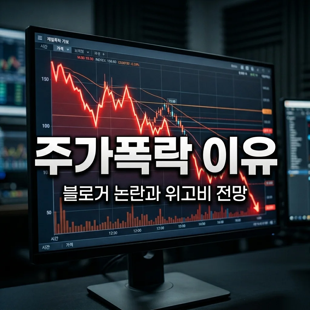 삼천당제약 주가 -40% 폭락 진짜 이유 | 블로거 논란 팩트체크와 전망