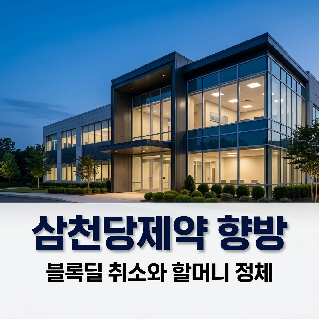 삼천당제약 할머니 정체와 블록딜 취소 공시 이후 주가 전망 분석