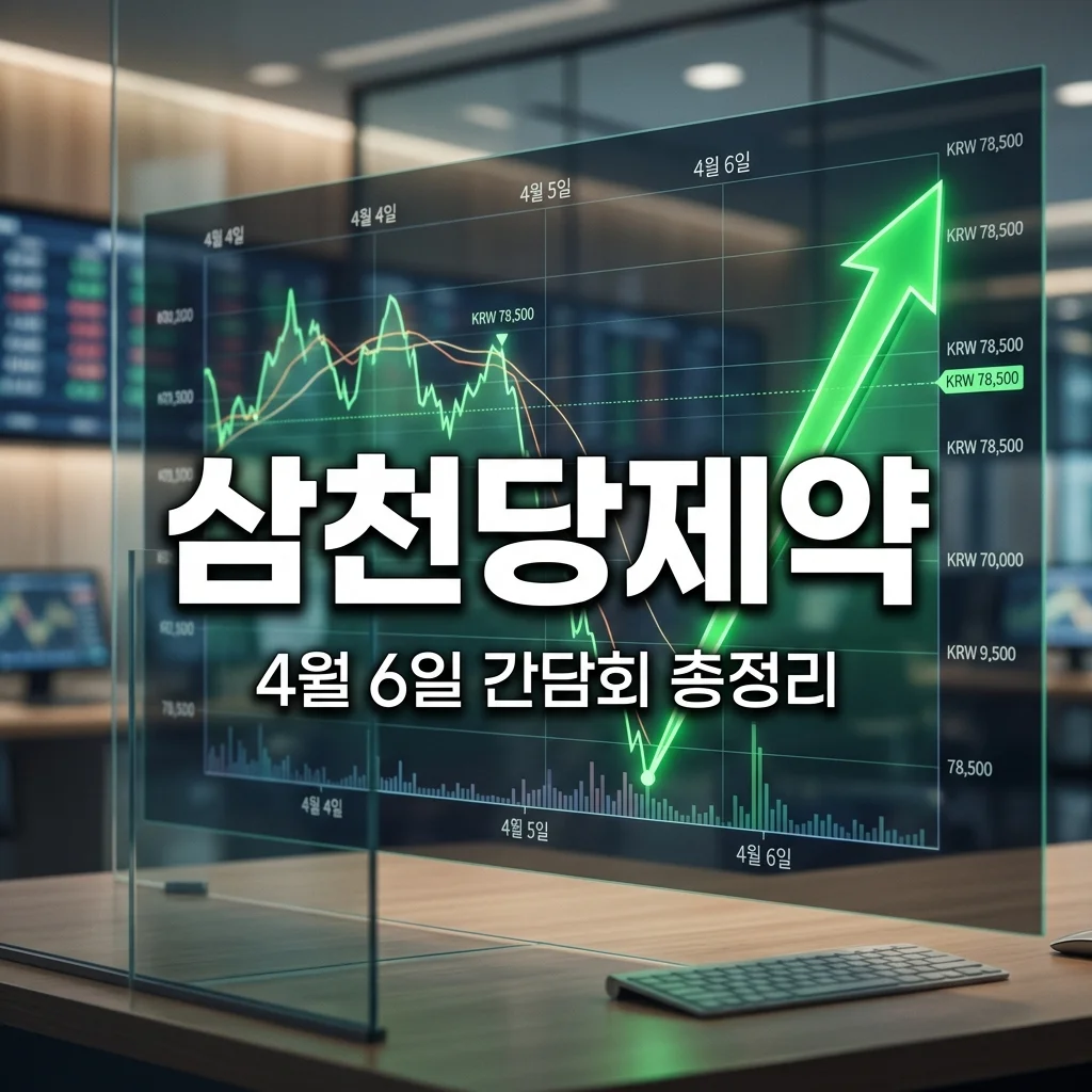 삼천당제약 4월 6일 간담회 총정리: 먹는 인슐린과 세마글루타이드 계약의 실체