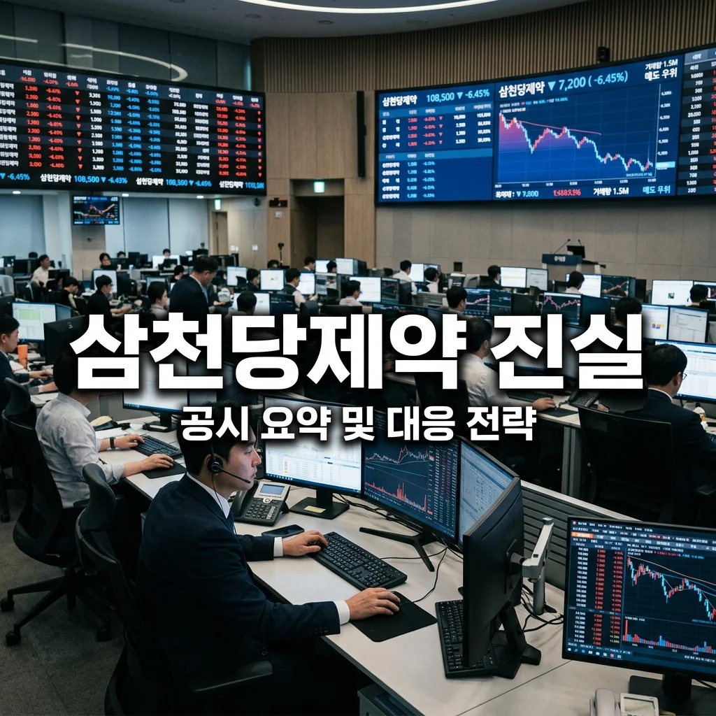 삼천당제약 공시 요약 및 패닉 셀링 대응법: 캐나다 위고비 독점권 진실은?