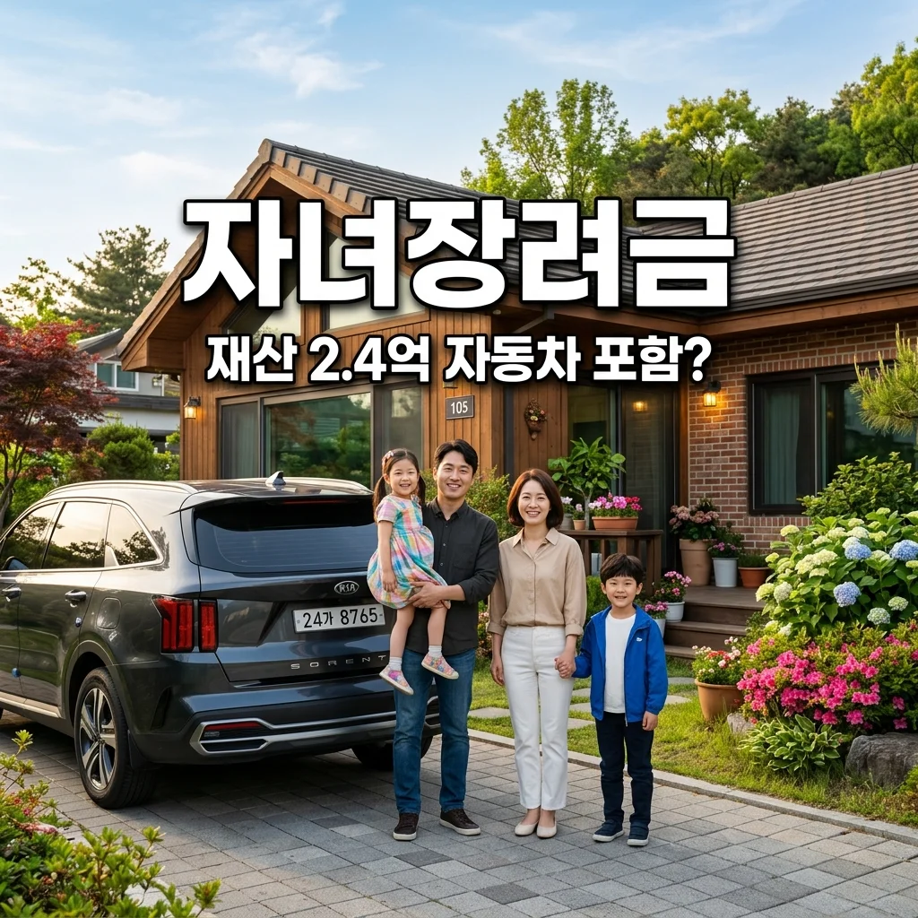 2026 자녀장려금 재산 2.4억 기준, 자동차 포함 여부와 계산법 완벽 정리