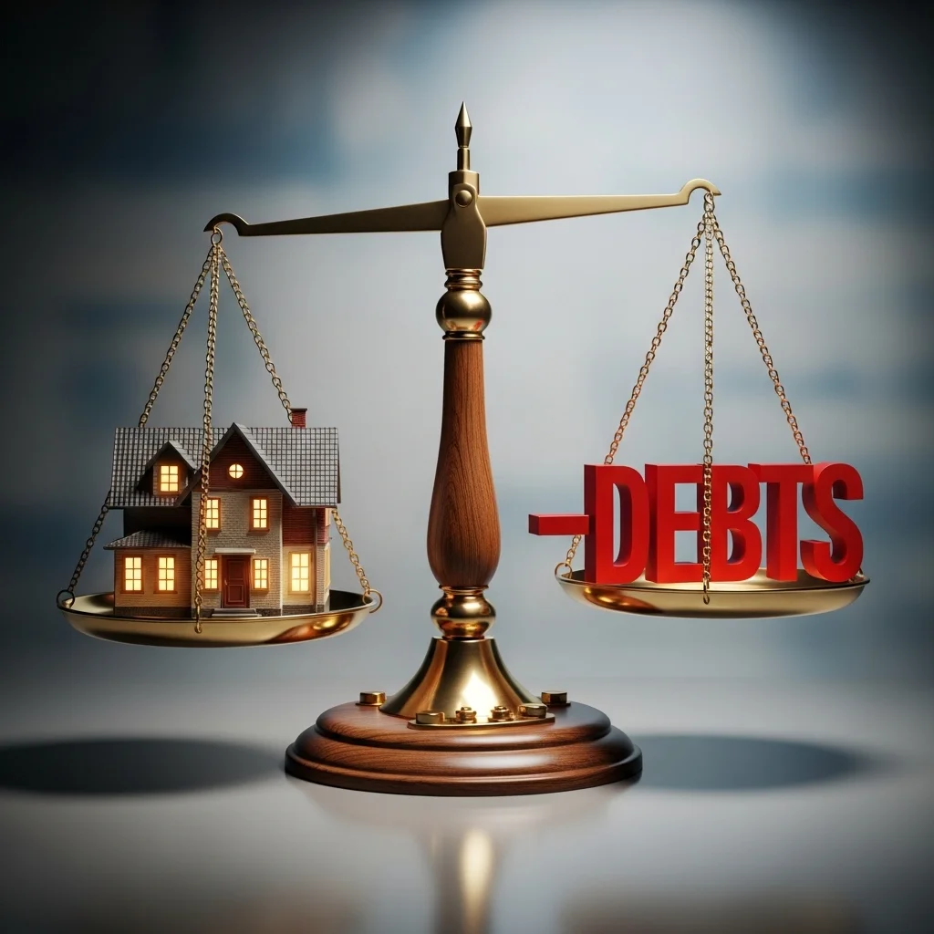 재산 2.4억 계산 시 '부채'는 빼주지 않습니다