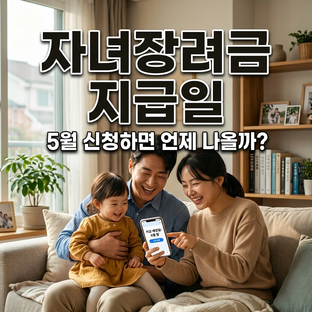 2026 자녀장려금 지급일 언제? 5월 신청 시 수령 시기와 금액 총정리