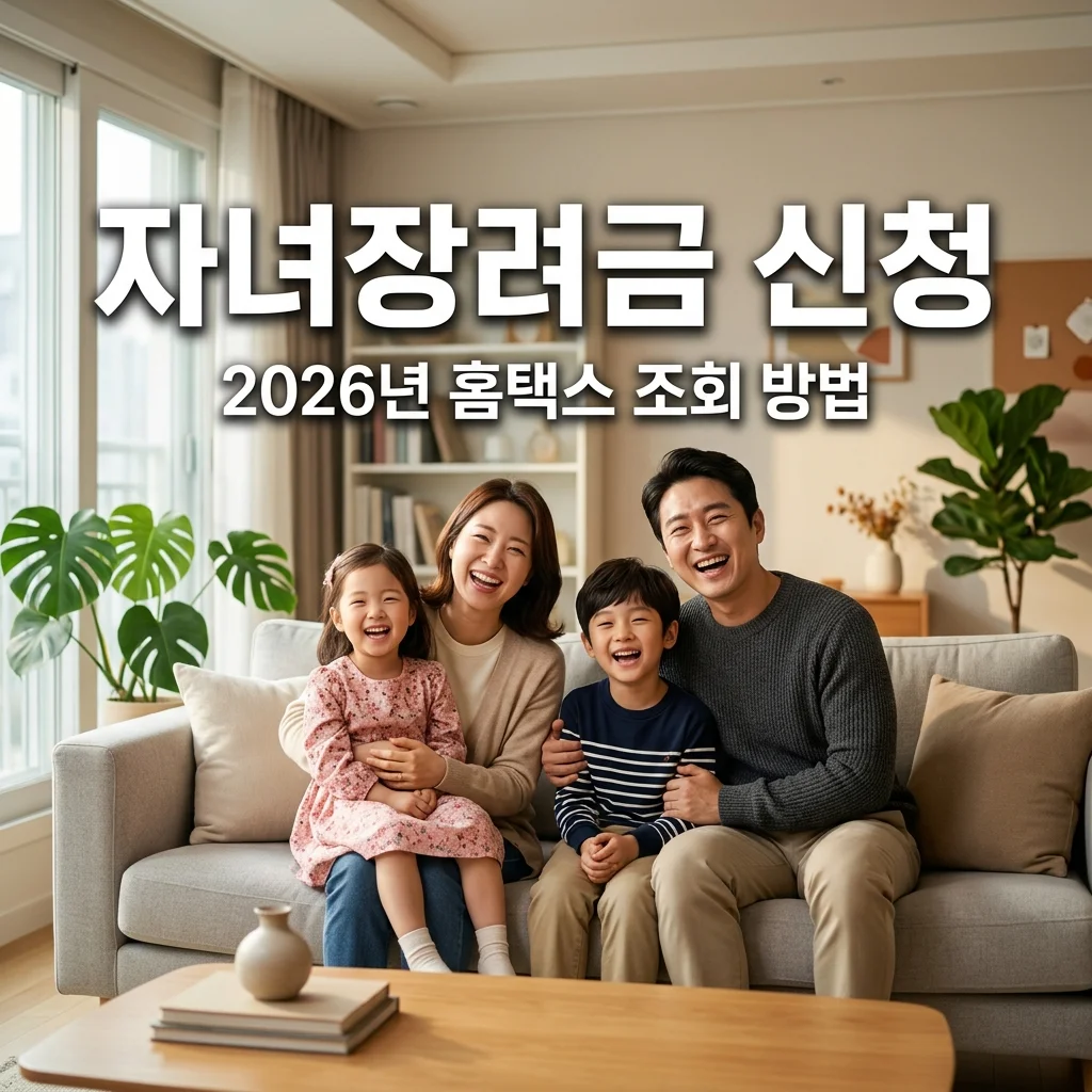 2026 자녀장려금 홈택스 신청 방법과 예상 금액 조회 총정리