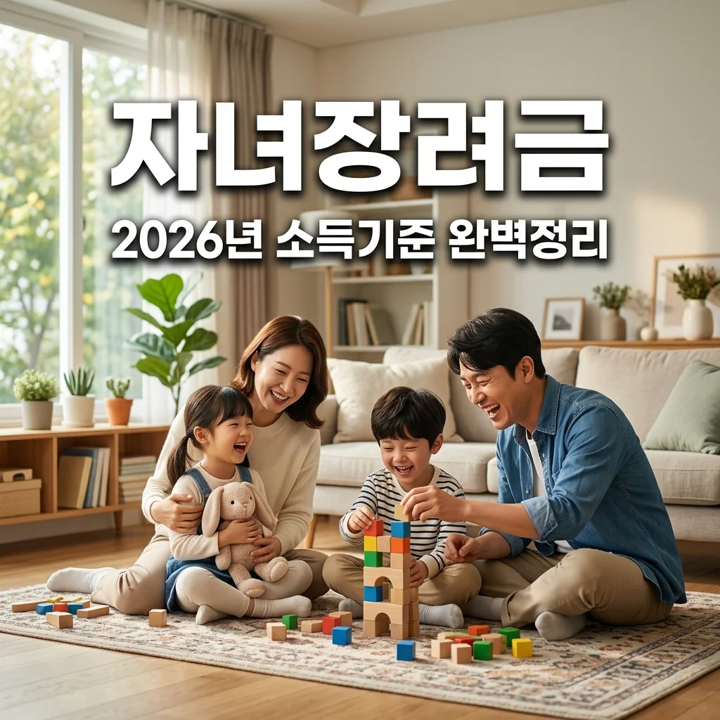 2026 자녀장려금 소득 컷 완벽 비교: 외벌이 vs 맞벌이 핵심 정리
