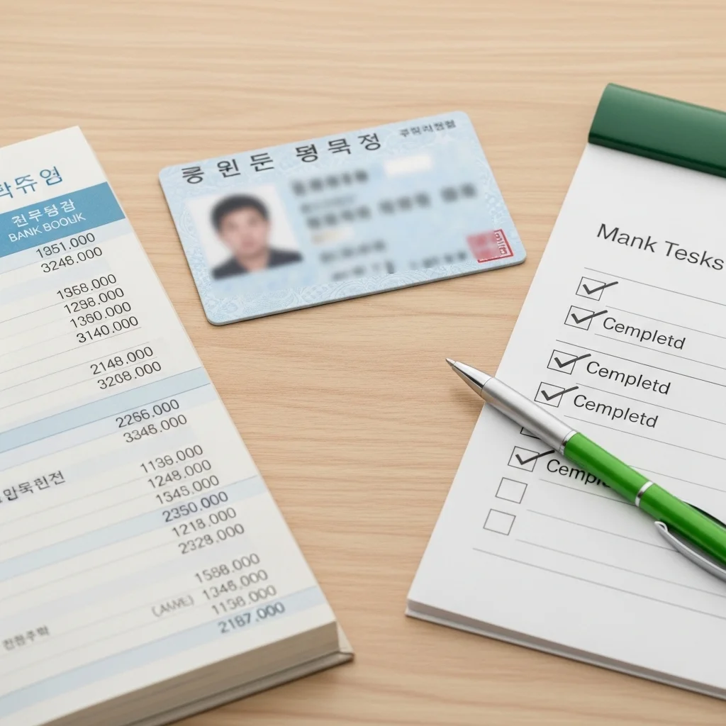 신청 전 준비물 및 주의사항