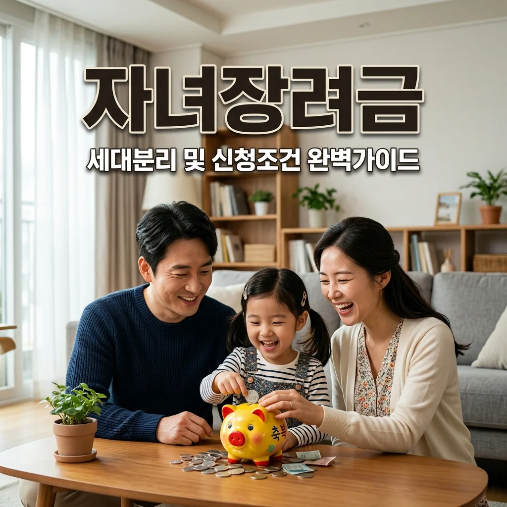 2026 자녀장려금 가구원 산정 기준: 세대 분리 꼭 해야 할까?