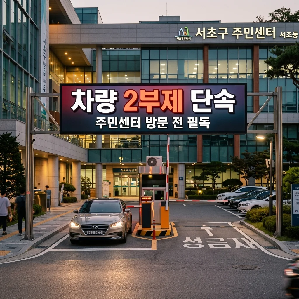 주민센터 차량 2부제 민원인 단속 기준과 제외 차량 완벽 정리