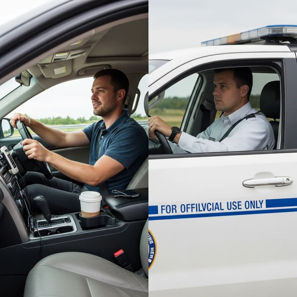 공무원 차량 vs 민원인 차량 차이점