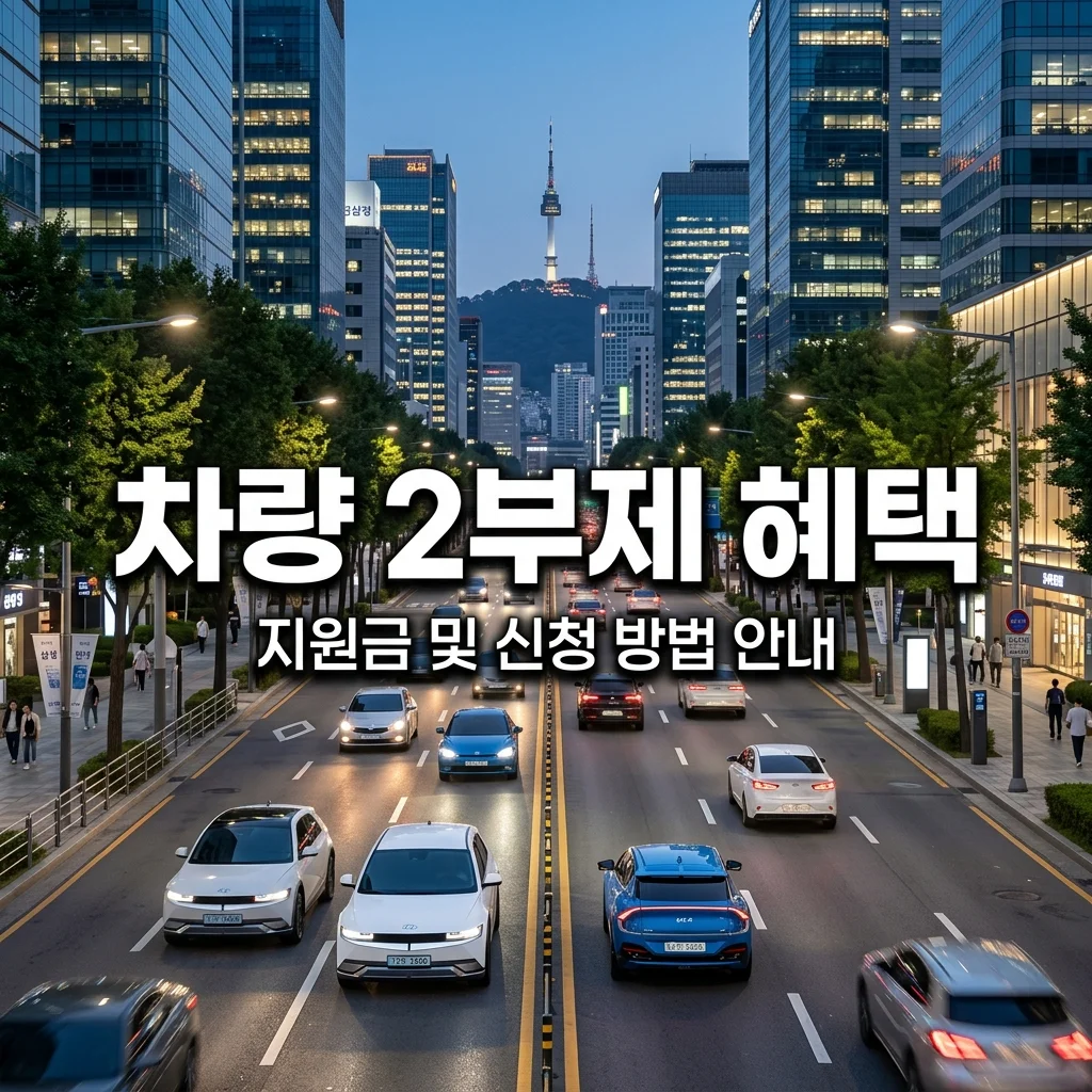 공공기관 차량 2부제 민간 자율 참여 혜택 및 지원금 총정리
