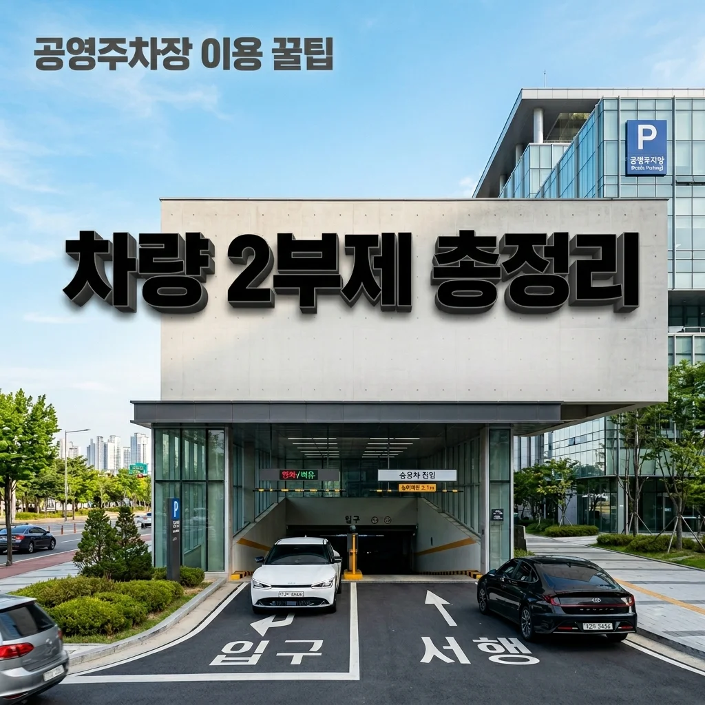 공공기관 2부제 기간 공영주차장 이용 팁 및 대체 주차장 총정리