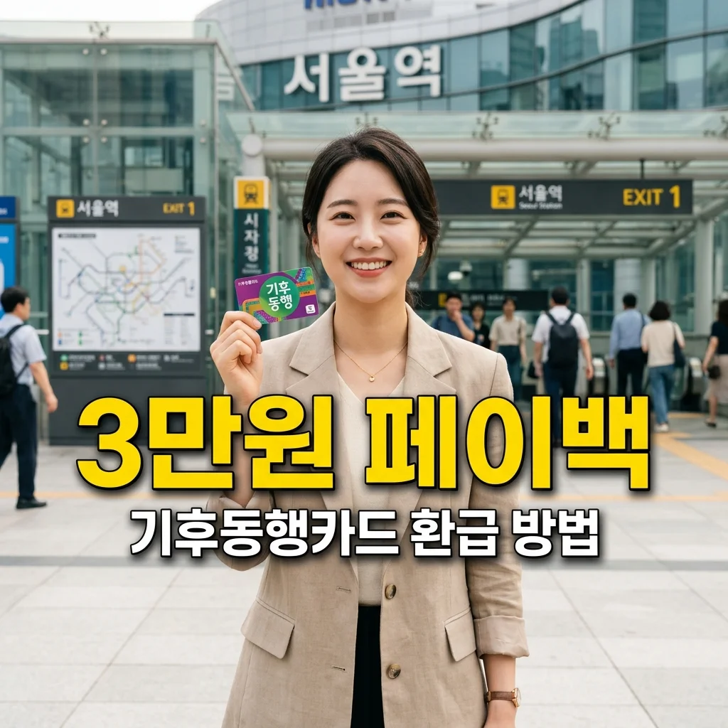 기후동행카드 3만원 페이백 조건 및 티머니 환급 신청 방법 총정리