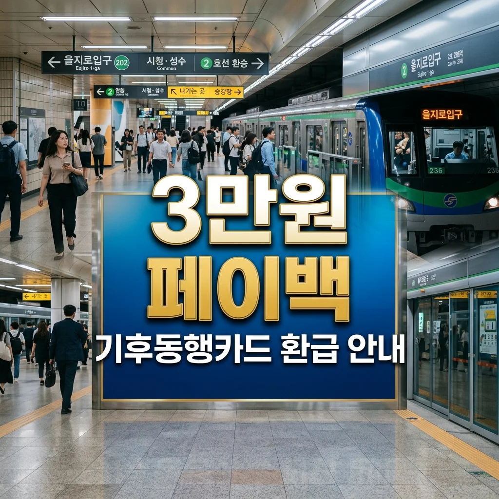 기후동행카드 3만 원 환급 신청 방법 및 티머니 페이백 완벽 가이드