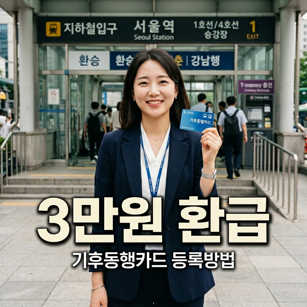 2026년 기후동행카드 30일권 3만원 환급 신청 및 실물 카드 등록 방법