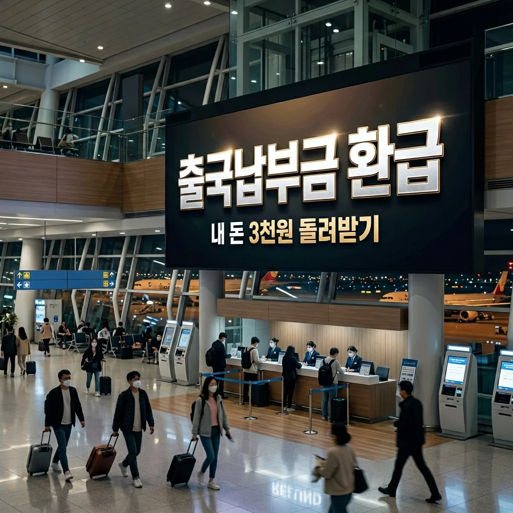 출국납부금 환급 서비스 신청 방법 및 대상 조회 (인천공항 3,000원 받기)