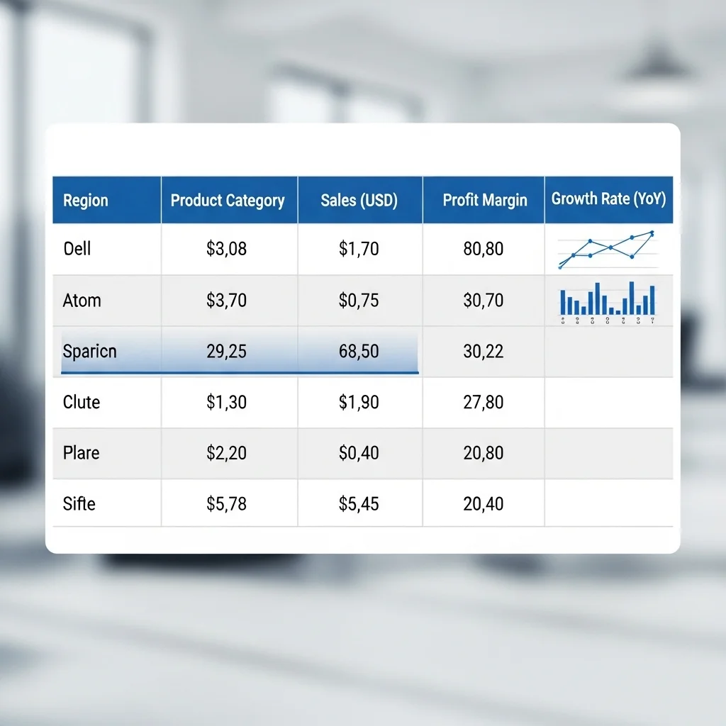 주요 종목 실적 및 특징 요약 테이블