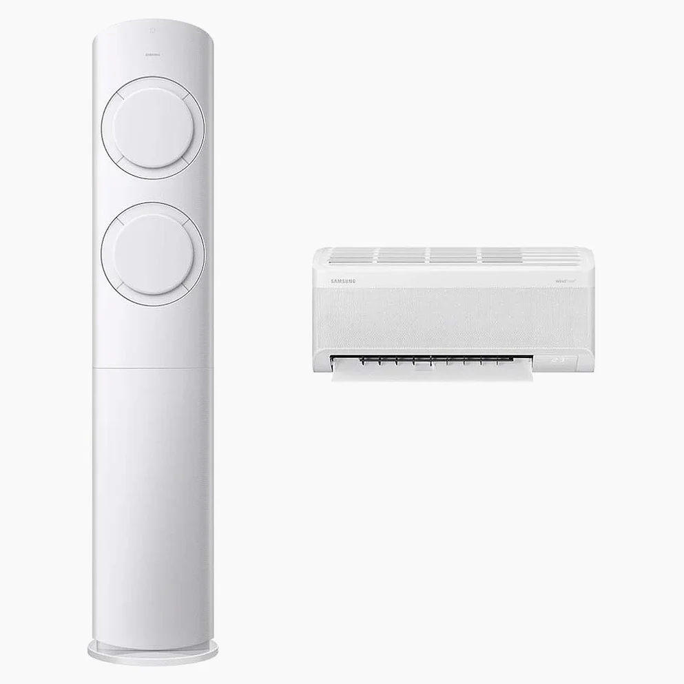 삼성전자 56.9㎡(17.2평) + 18.7㎡(5.7평) AI Q9000 홈멀티형 에어컨 AF60F17D11WRT + 리모컨 세트 방문설치