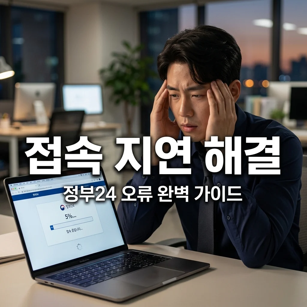 고유가피해지원금 정부24 누리집 접속 지연 및 오류 해결 방법 (2026)
