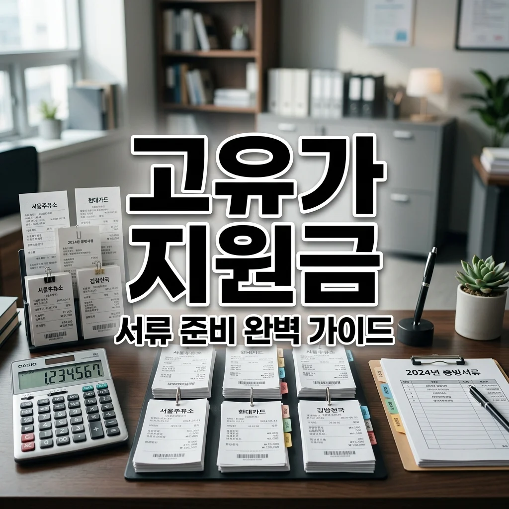 고유가피해지원금 신청 서류 완벽 가이드 | 매출 증빙 및 유류비 영수증 대체 방법