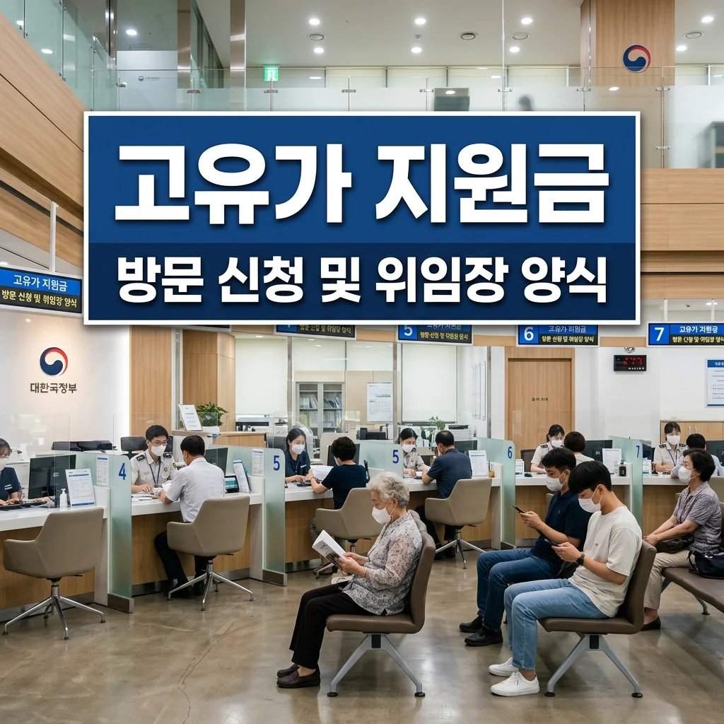 고유가피해지원금 행정복지센터 방문 신청방법 및 대리인 위임장 양식 총정리