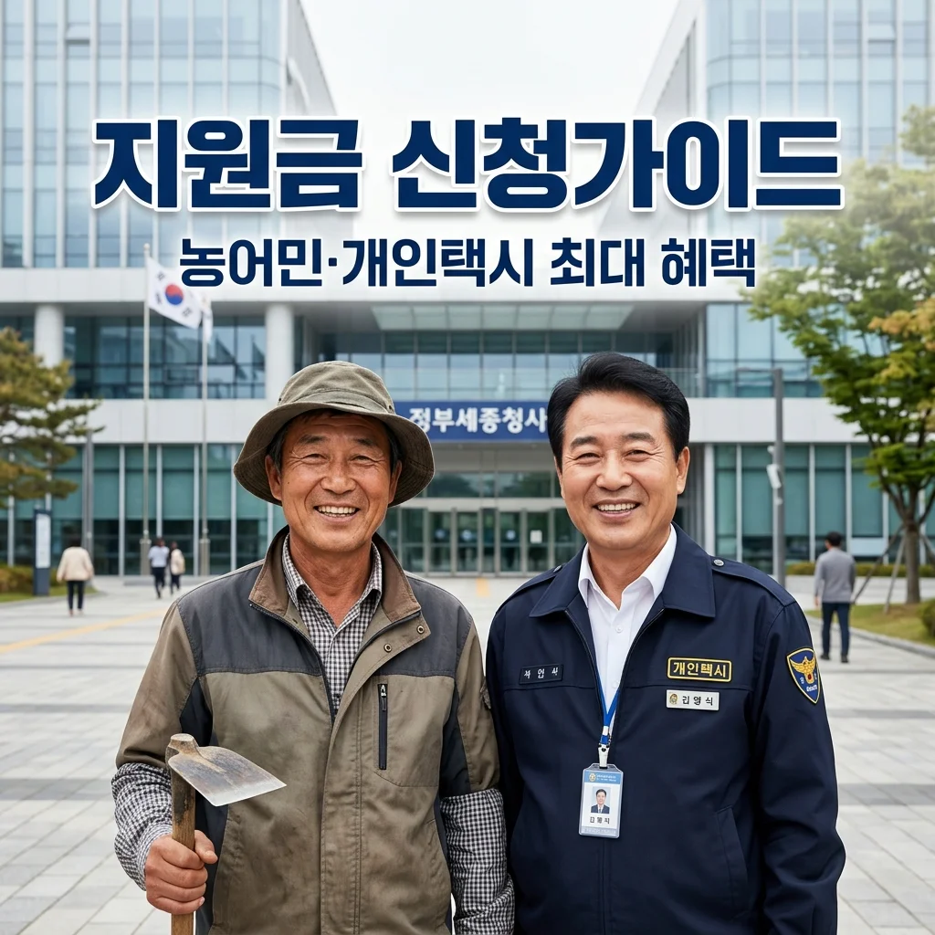 농어민 개인택시 고유가피해지원금 신청방법 및 면세유 환급 가이드