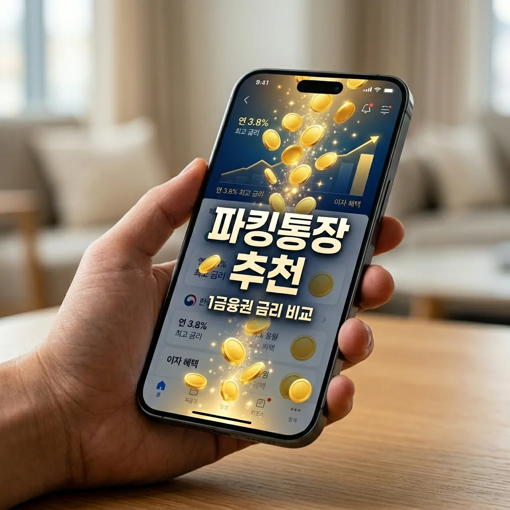 1금융권 파킹통장 추천 TOP 3: 하루만 맡겨도 이자가 쑥쑥! (2026년 4월)