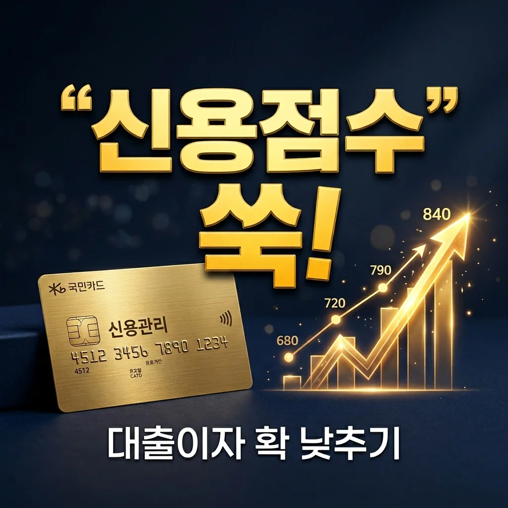 신용점수 올리기 비법! 1분 만에 대출 금리 낮추는 실전 가이드