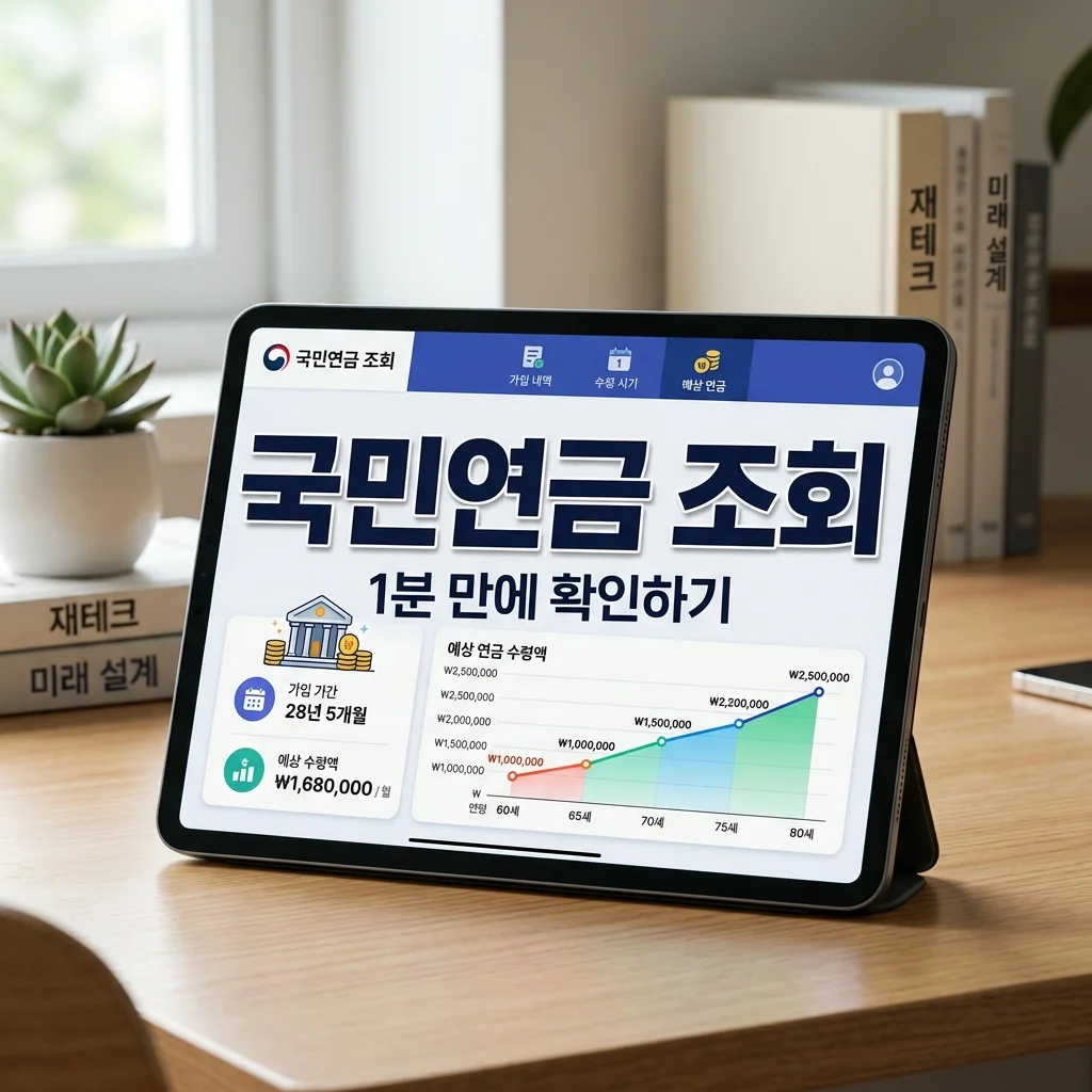 국민연금 예상 수령액 조회 및 노령연금 수령 나이 계산기 1분 확인법
