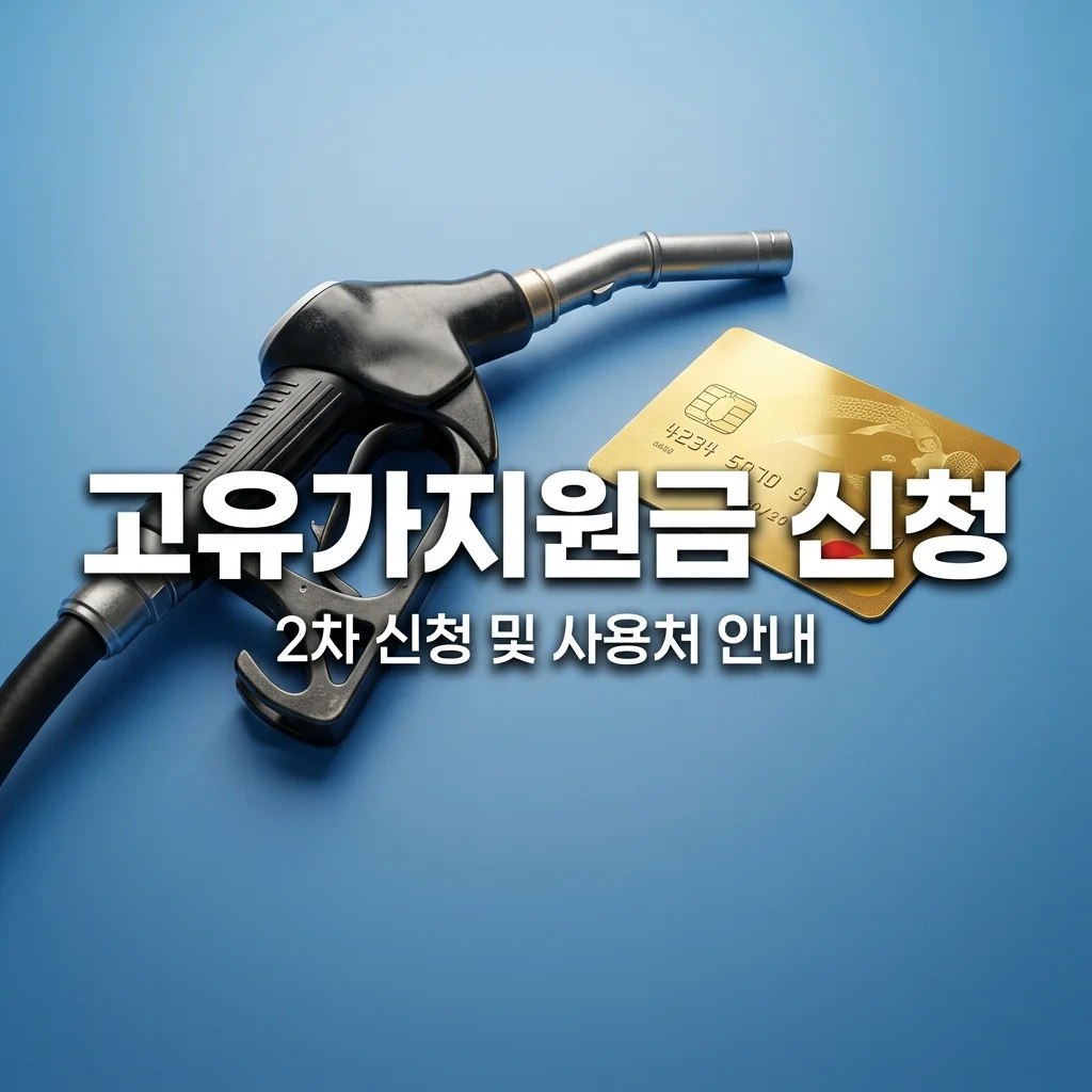 고유가지원금 2차 신청 방법: 현금 대신 카드 충전 및 사용처 총정리