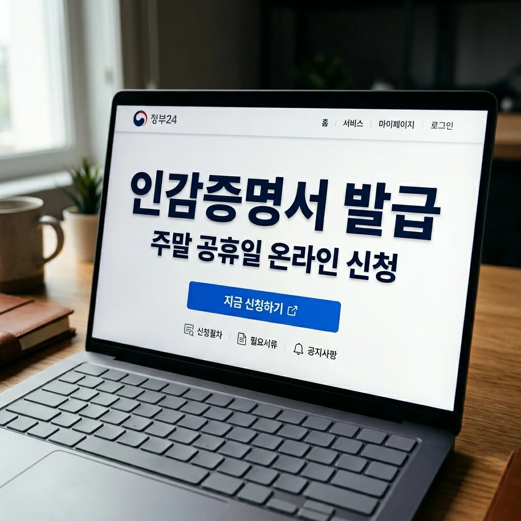 인감증명서 온라인 발급 주말 공휴일 24시간 가능할까? 완벽 정리