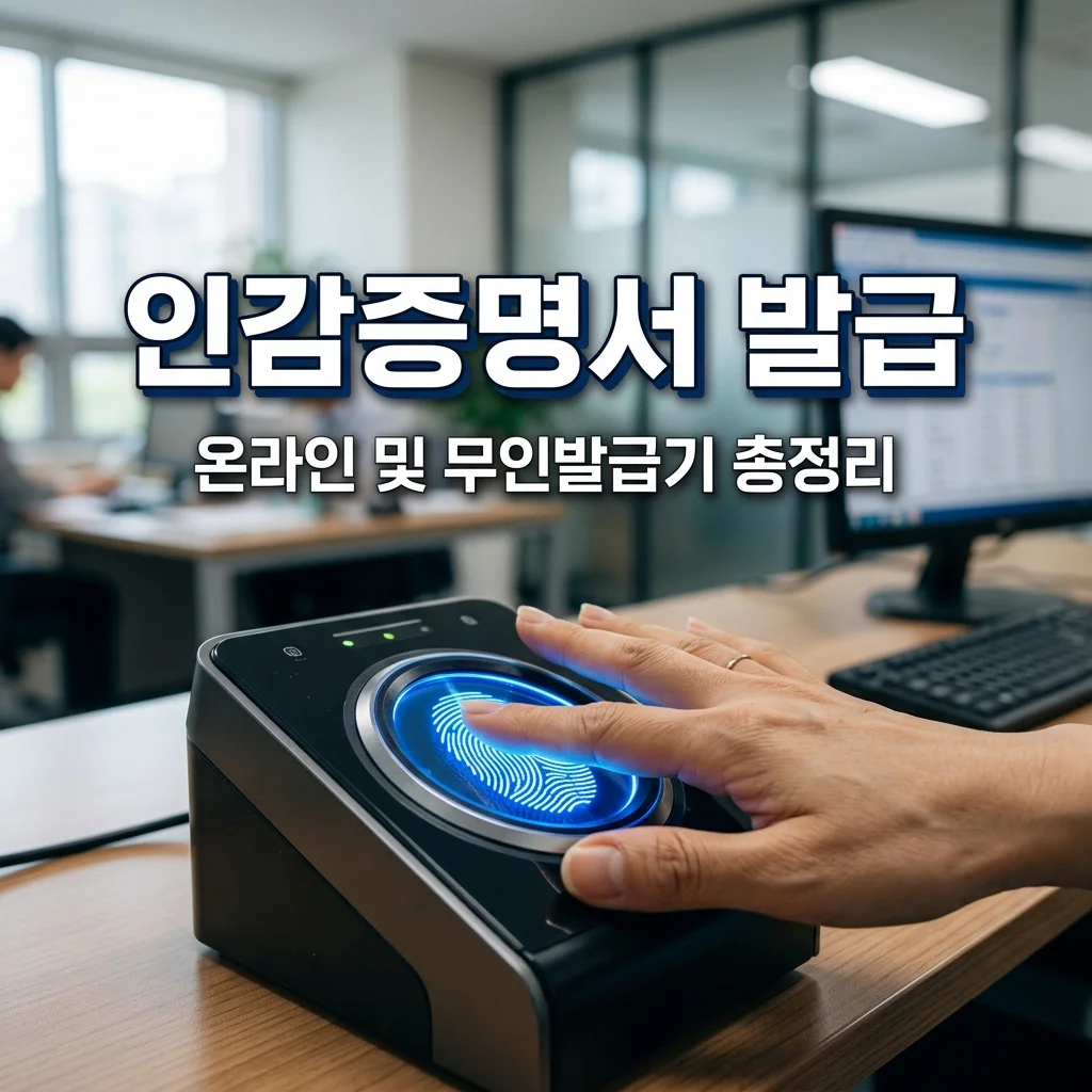 인감증명서 온라인 발급 및 무인발급기 위치 찾기 (지문 오류 해결법)