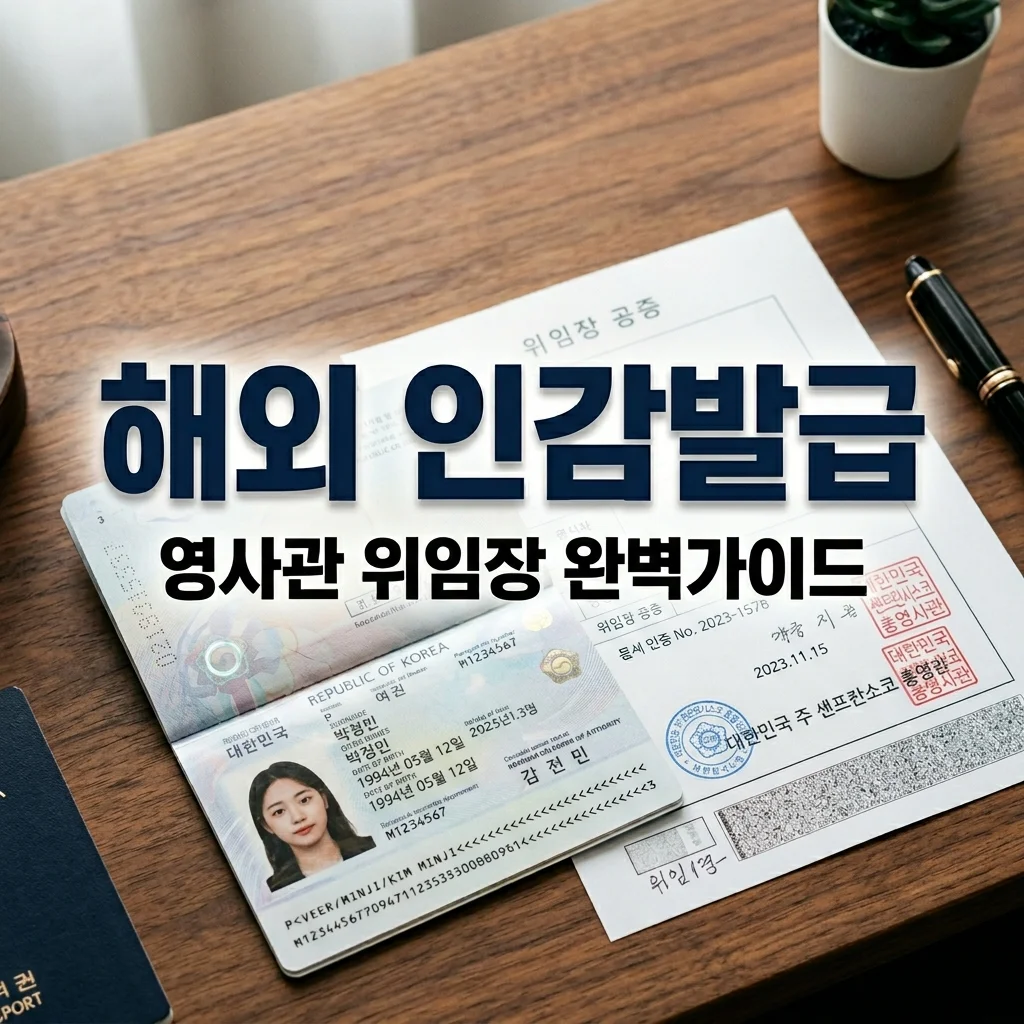 인감증명서 해외 체류자 발급 절차 | 온라인 불가? 영사관 위임 완벽 가이드