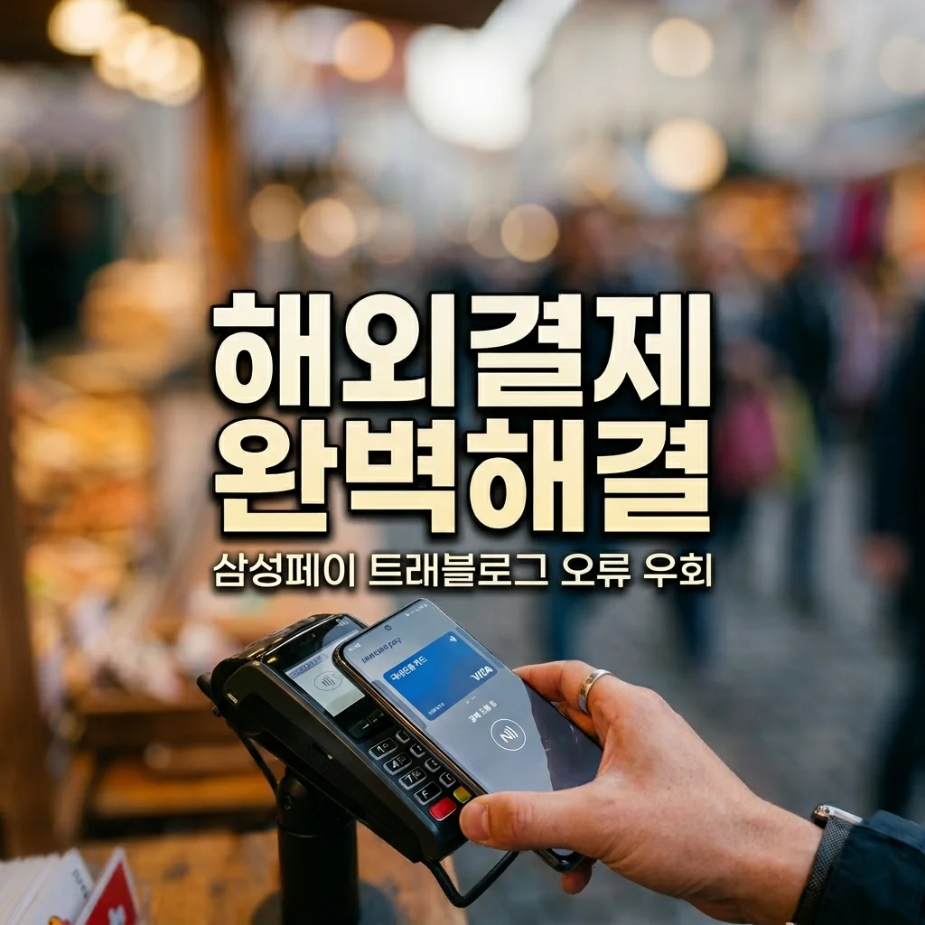 삼성페이 해외 결제 오류 해결! 트래블로그 막힘 현상 수수료 없이 우회하기