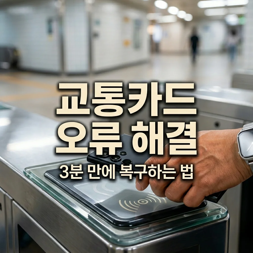 삼성페이 교통카드 인식 불가 오류? 3분 만에 해결하는 티머니 유심 설정법
