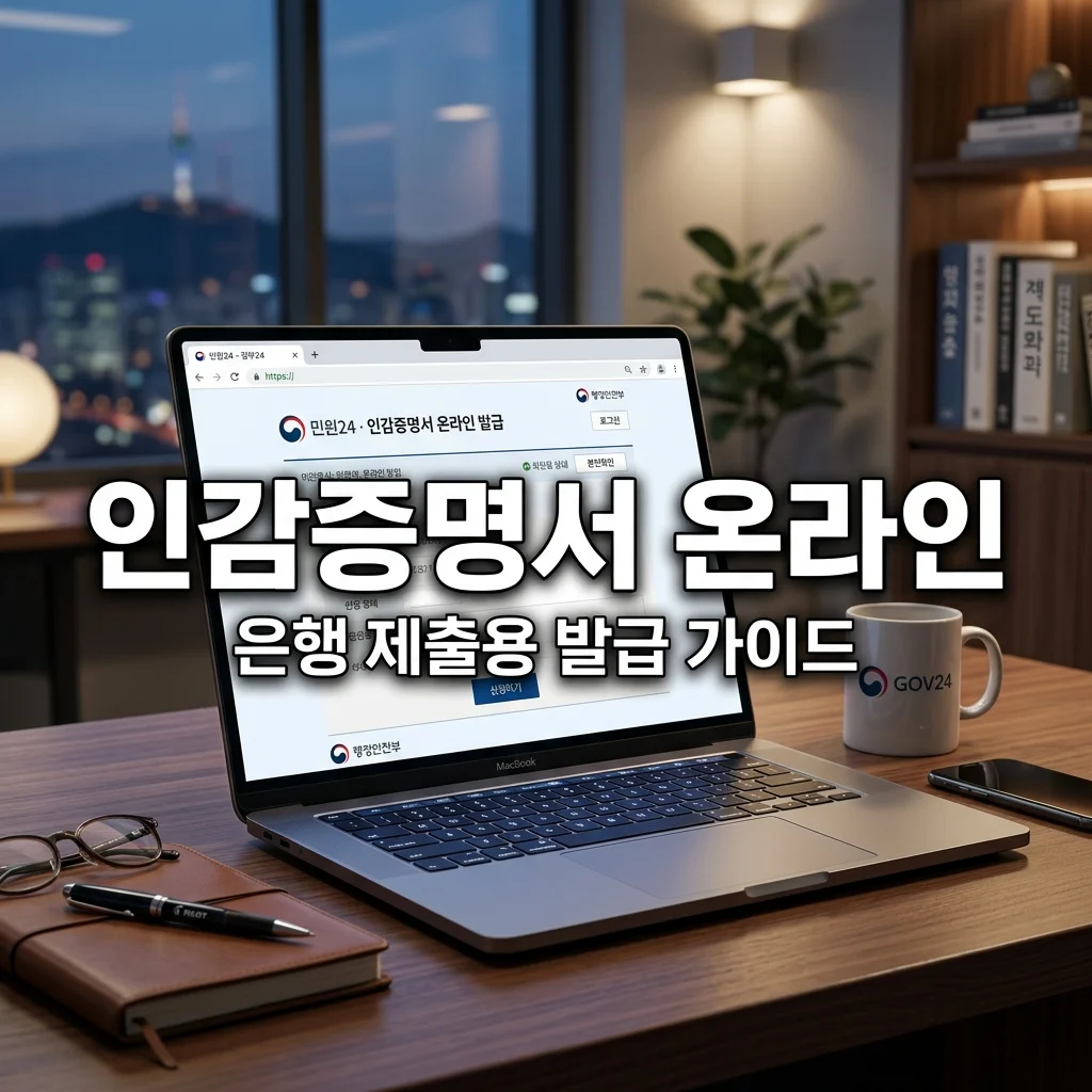 인감증명서 온라인 발급 방법: 은행 제출용 PDF 변환 및 주의사항 정리