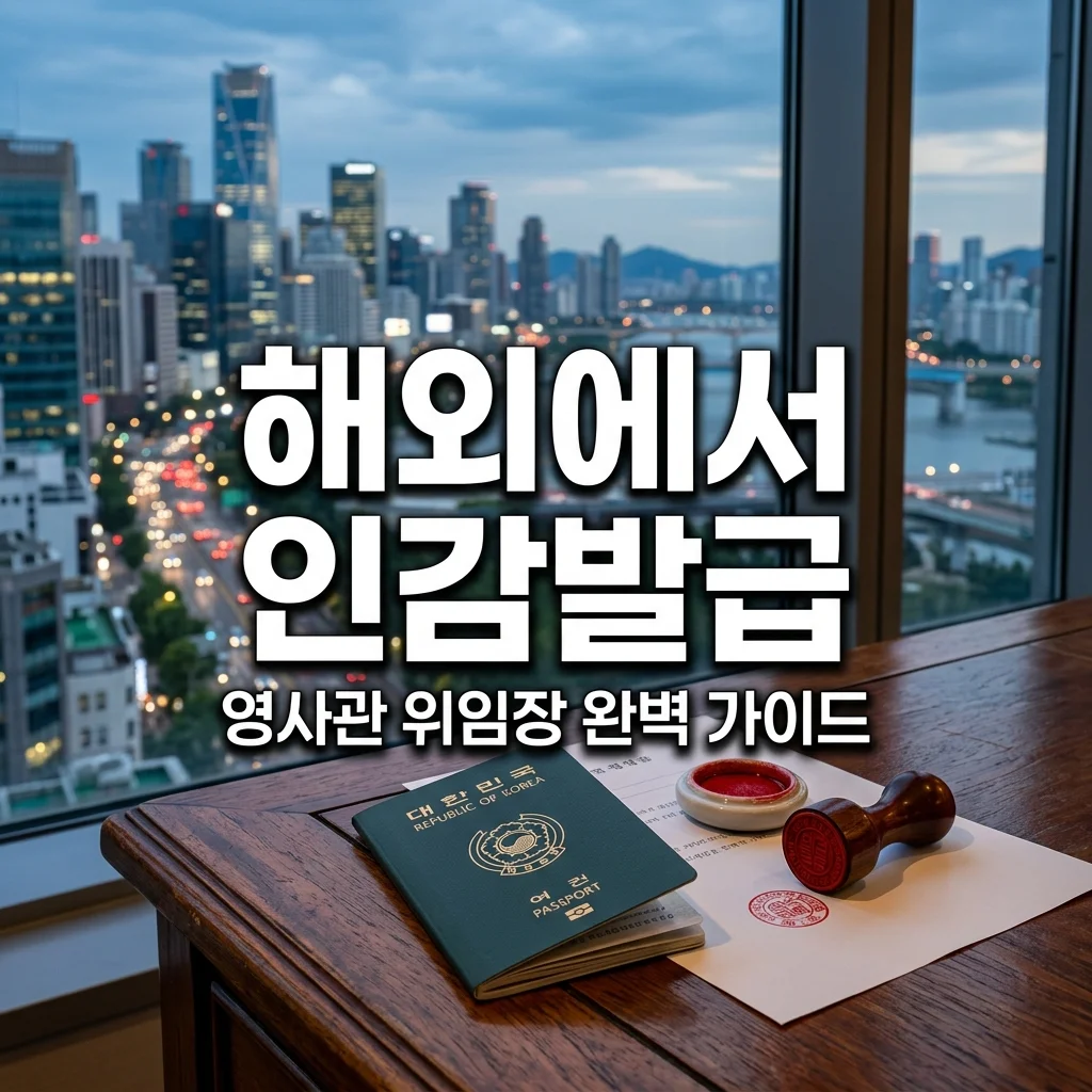 해외 체류자 인감증명서 발급 가이드 | 유학생 영사관 위임 절차