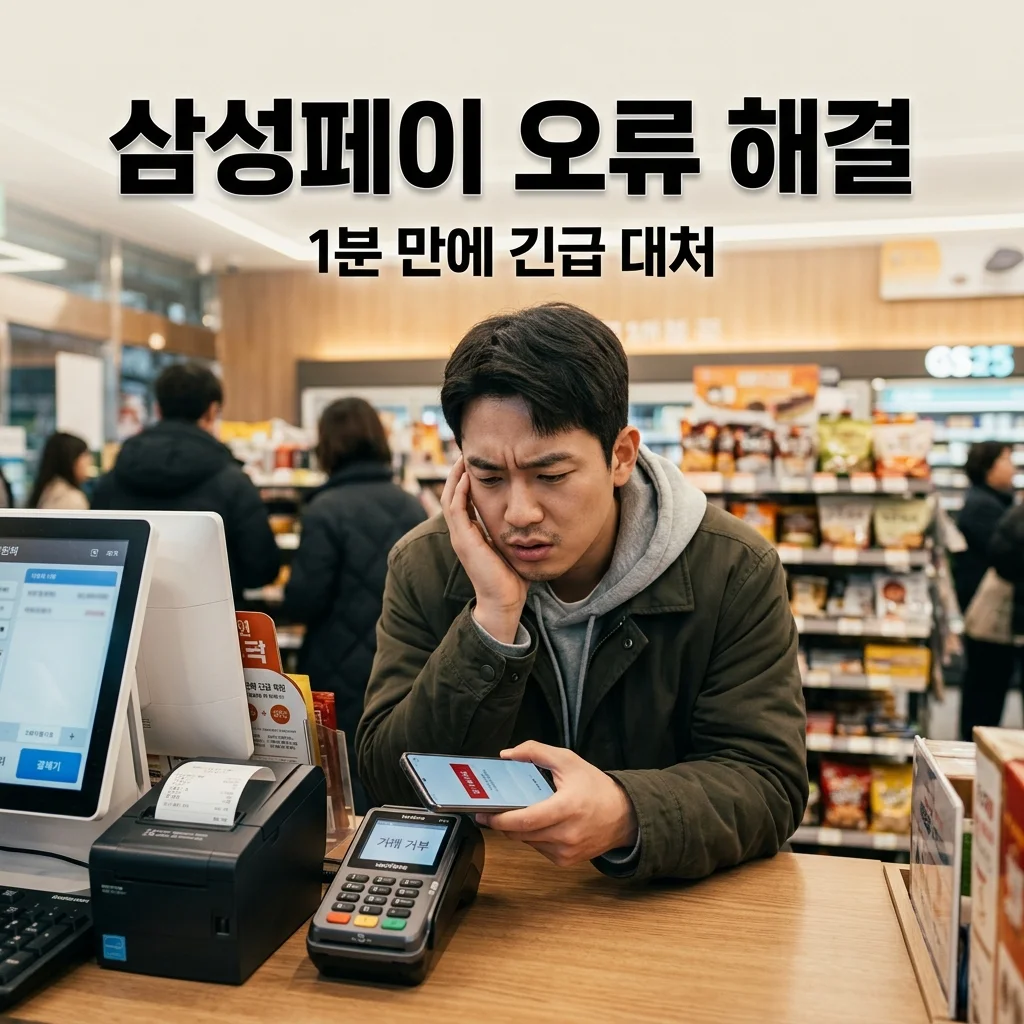 삼성페이 결제 오류 먹통 현상 1분 해결법! 긴급 대처법 총정리