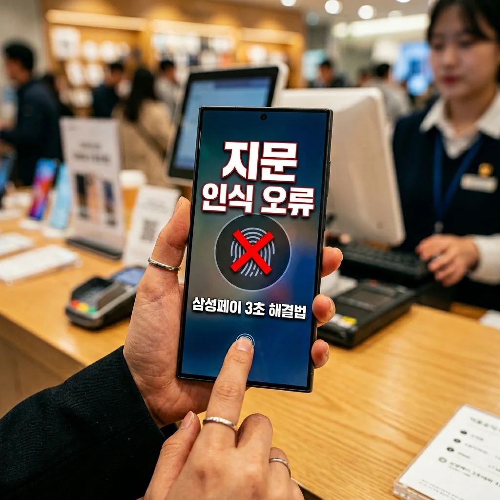 삼성페이 오류 지문 인식 실패 해결! 즉시 결제하는 3초 꿀팁 총정리