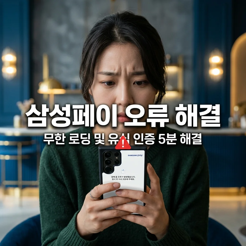 삼성페이 오류 카드 등록 무한 로딩 알뜰폰 유심 인증 에러 해결법