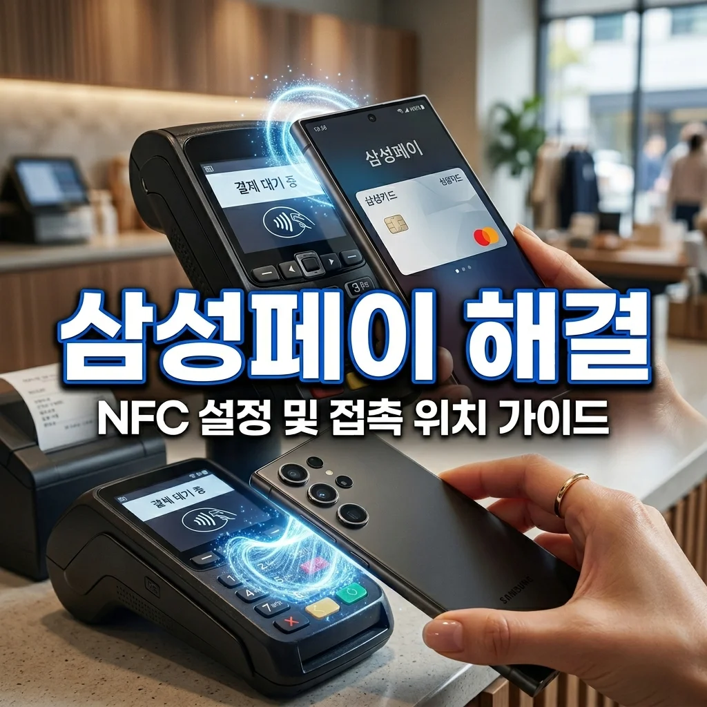 삼성페이 오류 해결! NFC 카드모드 설정 및 인식 위치 완벽 가이드