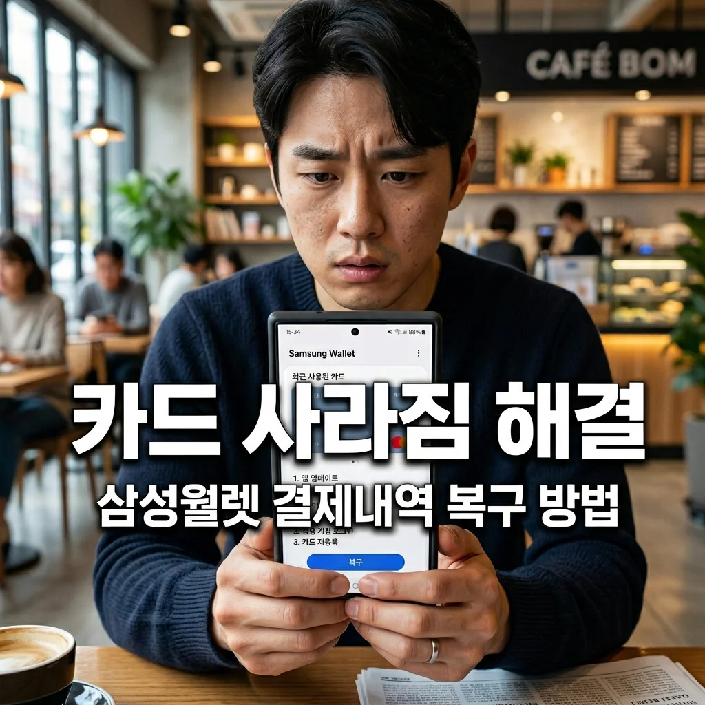 삼성페이 삼성월렛 오류 해결! 사라진 카드와 결제 내역 100% 살리는 법