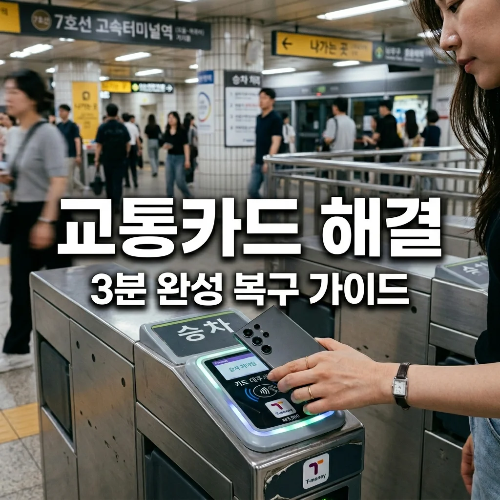 삼성페이 교통카드 인식 불가? 3분 만에 해결하는 티머니 유심 오류 복구법