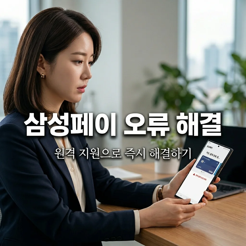 삼성페이 오류 원인 불명일 때? 고객센터 원격 지원 즉시 연결법