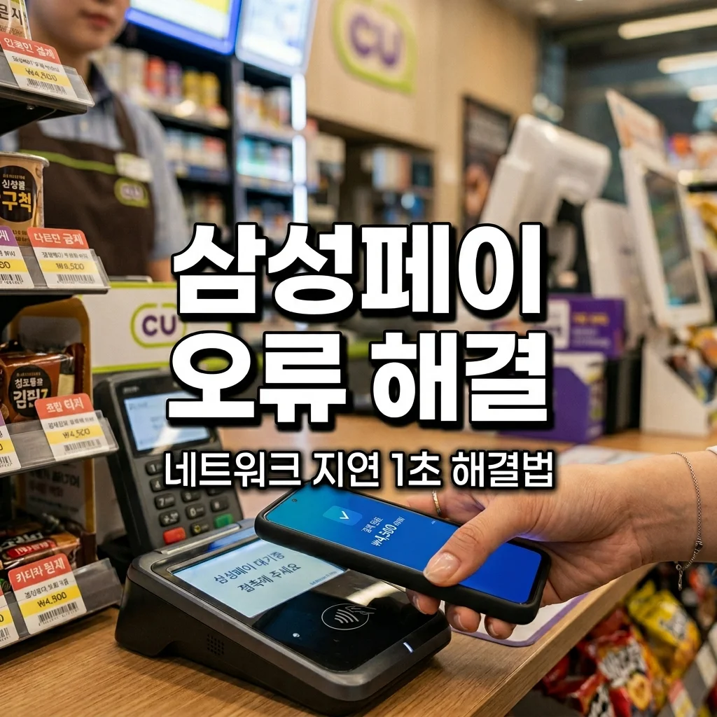삼성페이 네트워크 연결 오류 해결법: 와이파이 끄고 1초 만에 결제하기