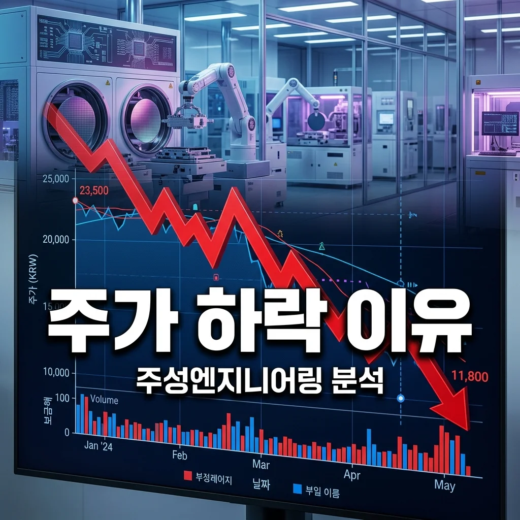 주성엔지니어링 주가 하락 이유 분석과 밸류에이션 부담 전망