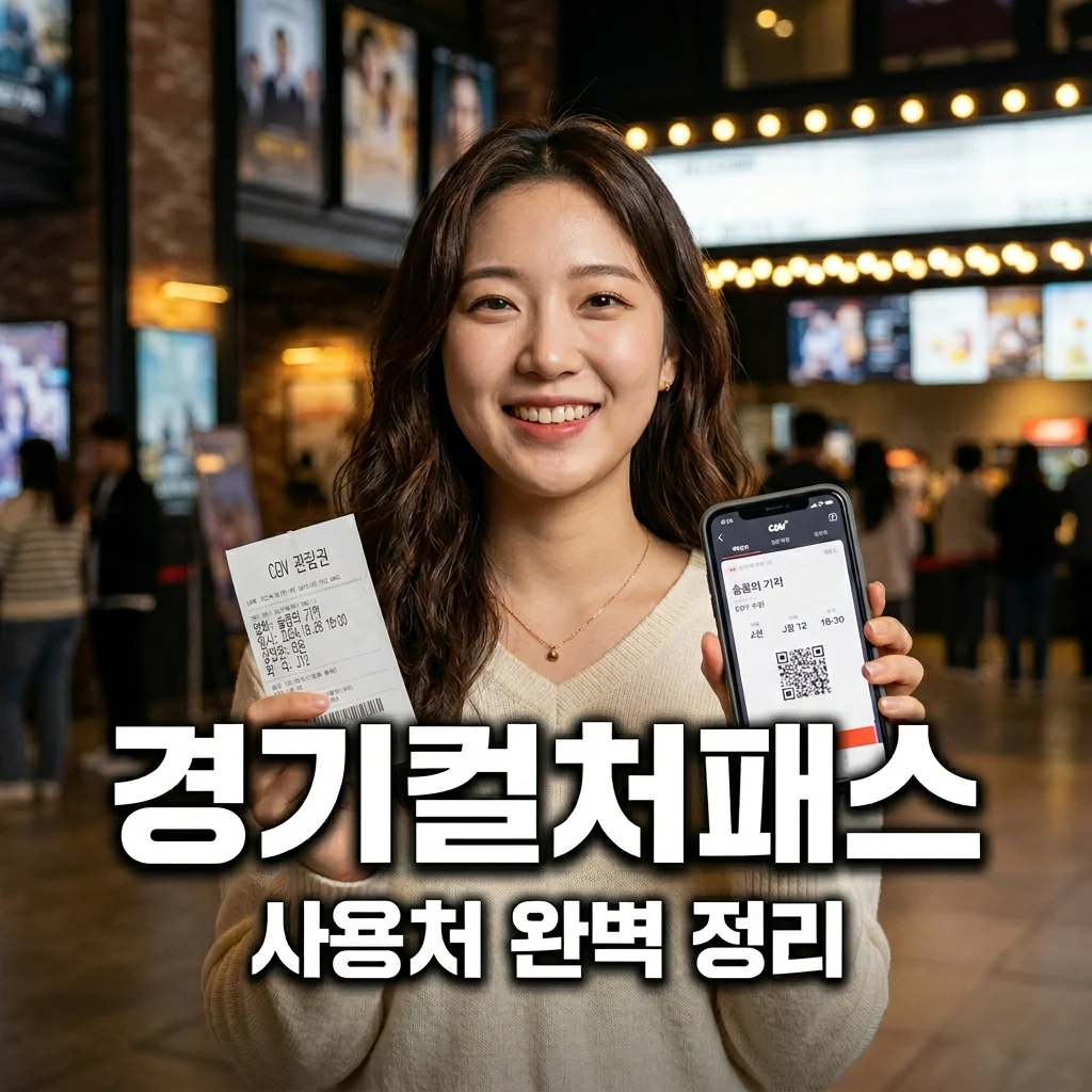 경기 컬처패스 사용처 가맹점 리스트: 도서 영화 예매 방법 총정리