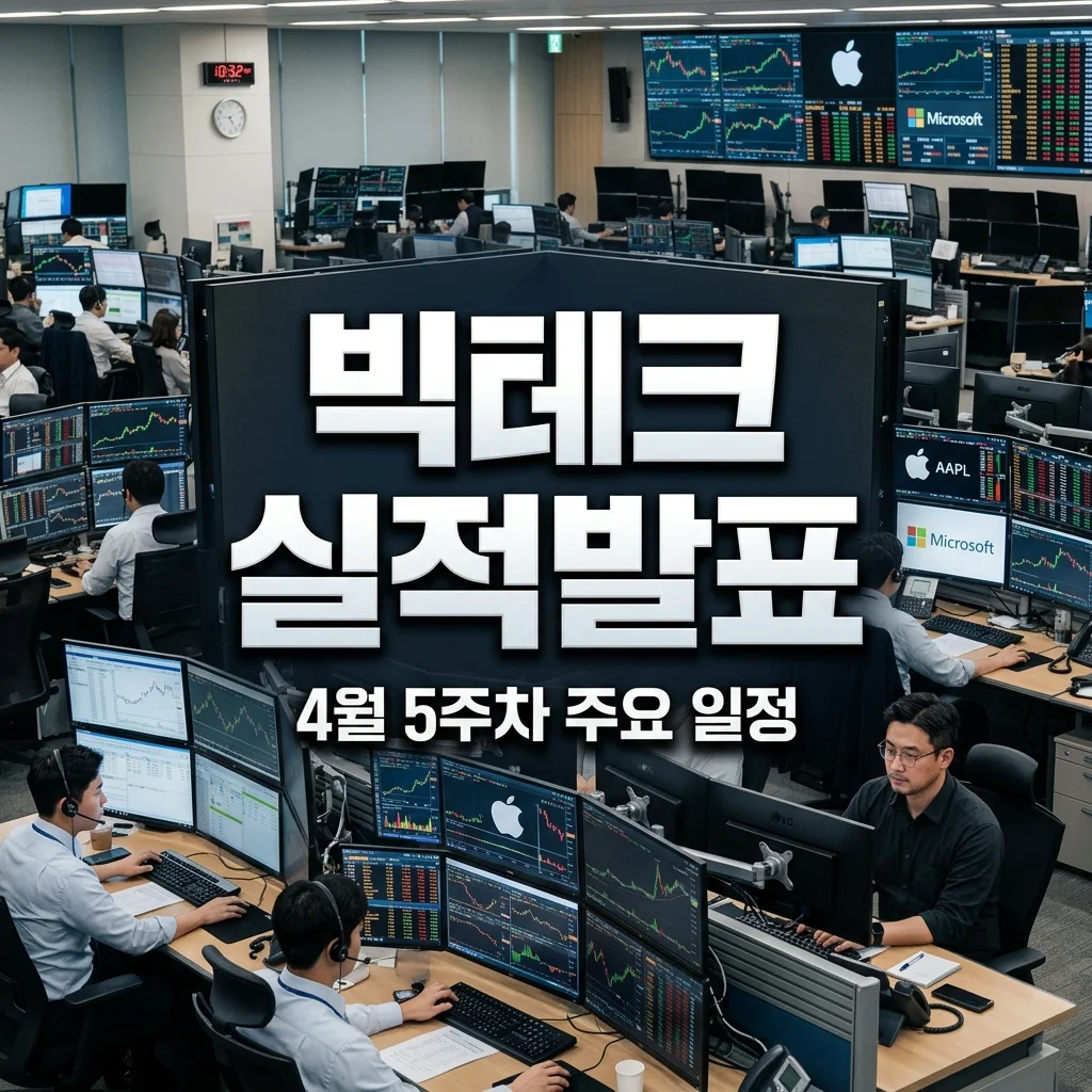 4월 5주차 미 증시 실적 발표 일정: 애플 MS 메타 총출동 관전 포인트