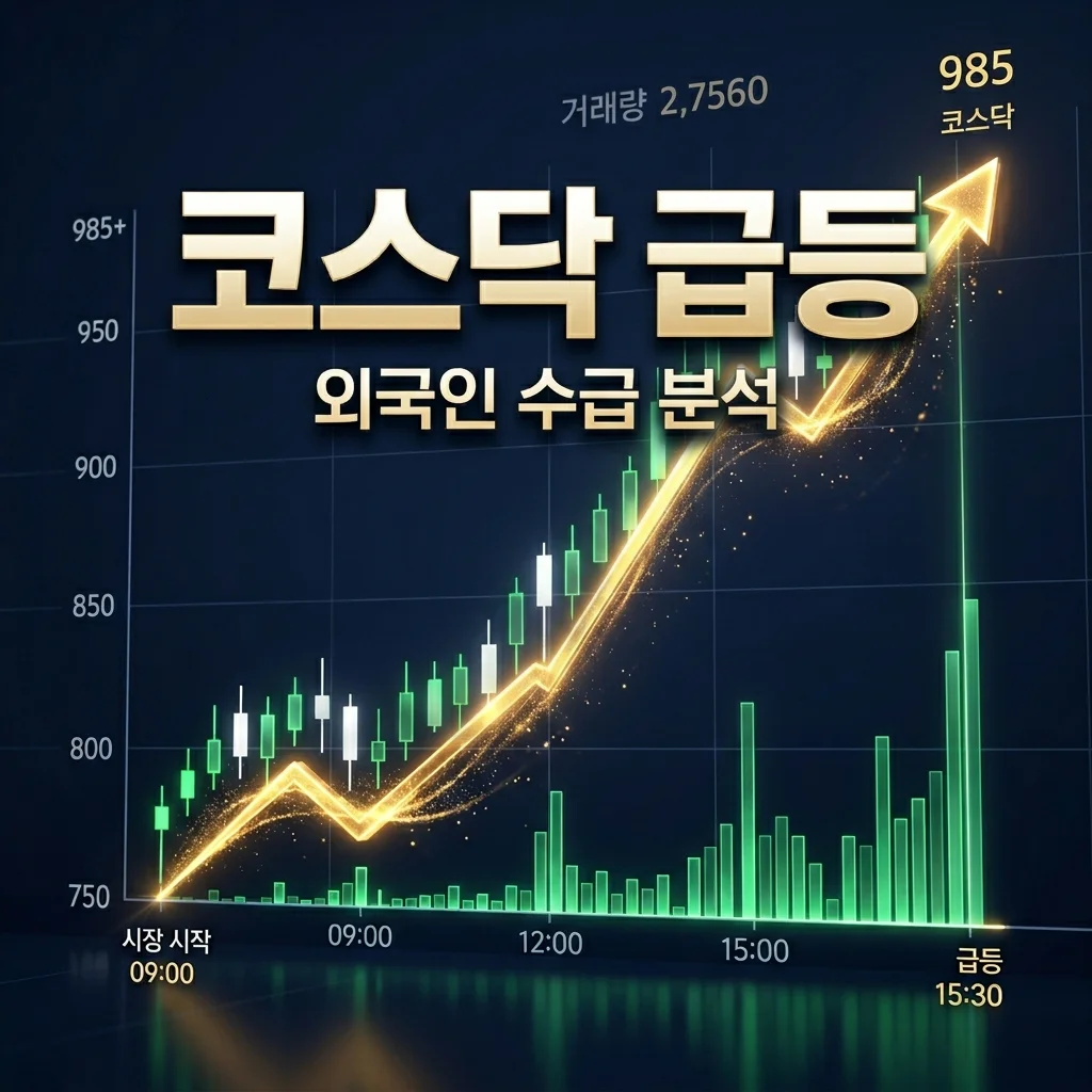 외국인 수급 유입! 코스닥 지수 추가 상승 모멘텀과 투자 전략 분석