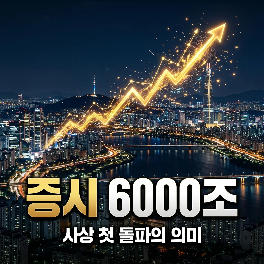 국내 증시 시가총액 6000조 돌파! GDP 2배 넘은 의미와 투자 전망 분석