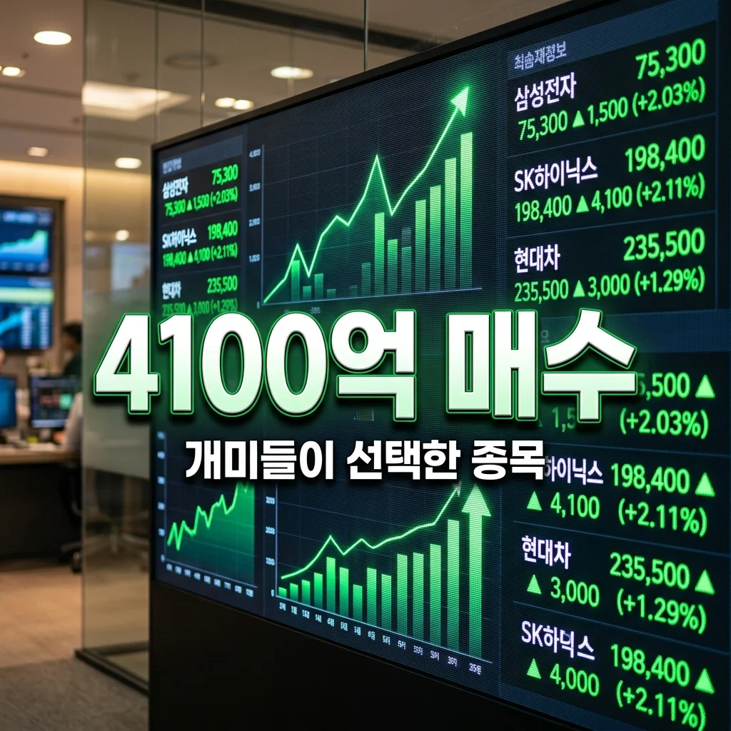 한 달 새 개인 투자자가 4100억 폭풍 매수한 이 종목은? 투자 이유 분석